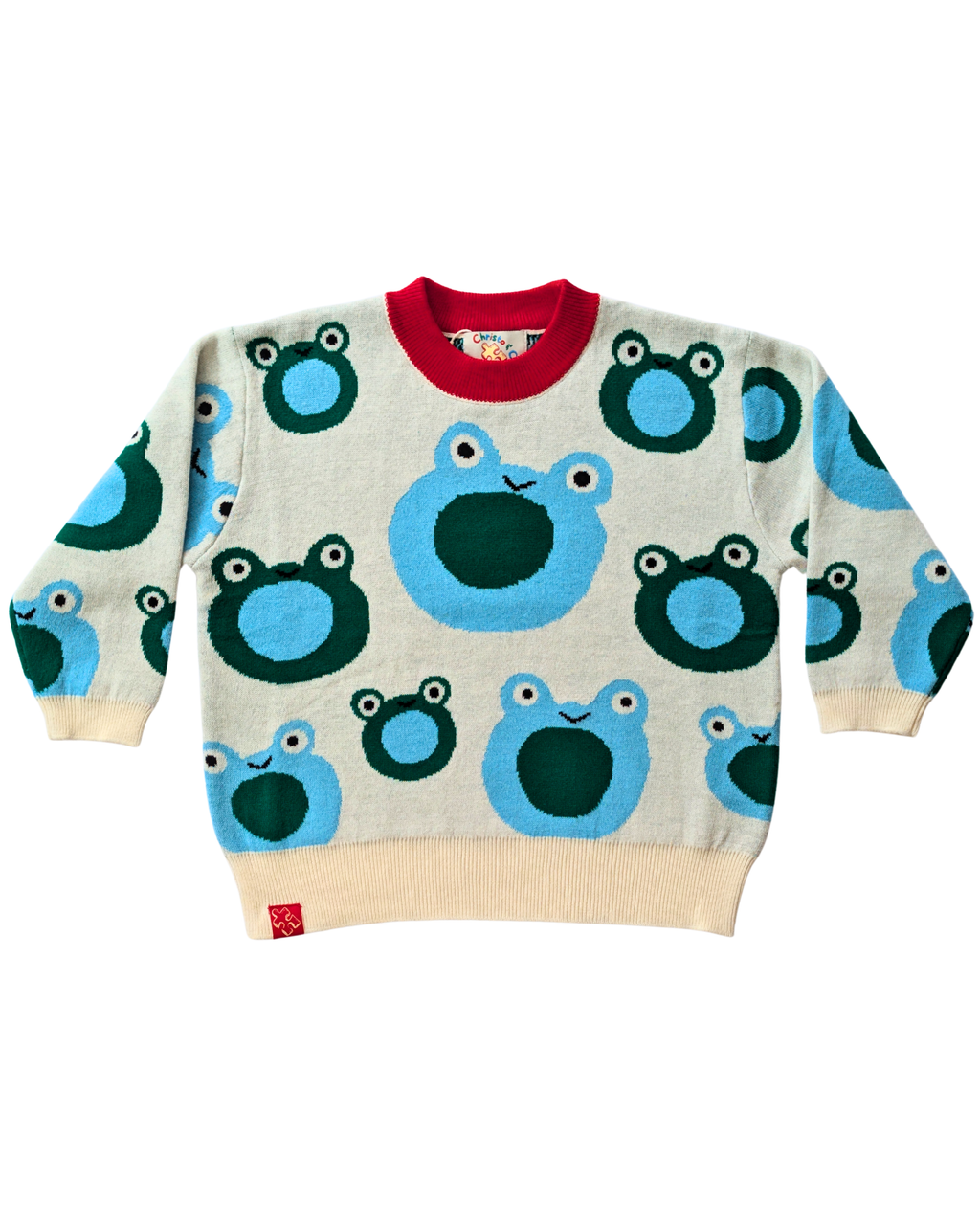 Froggy Pop Knit Set - Blue Lagoon