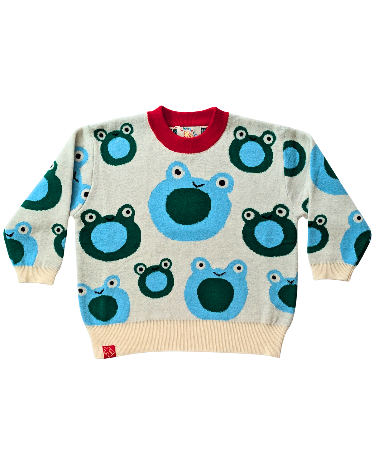 Froggy Pop Knit Set - Blue Lagoon