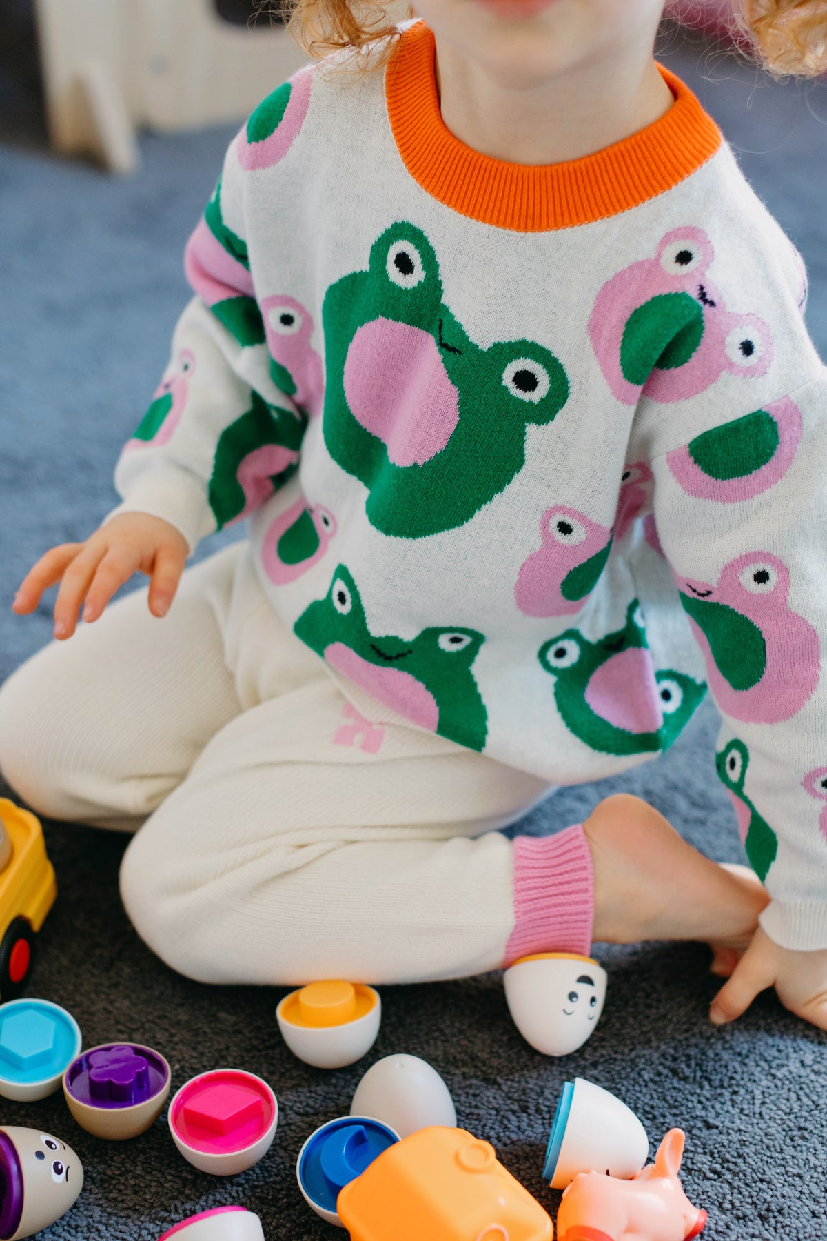 Froggy Pop Knit Set - Fairy Floss