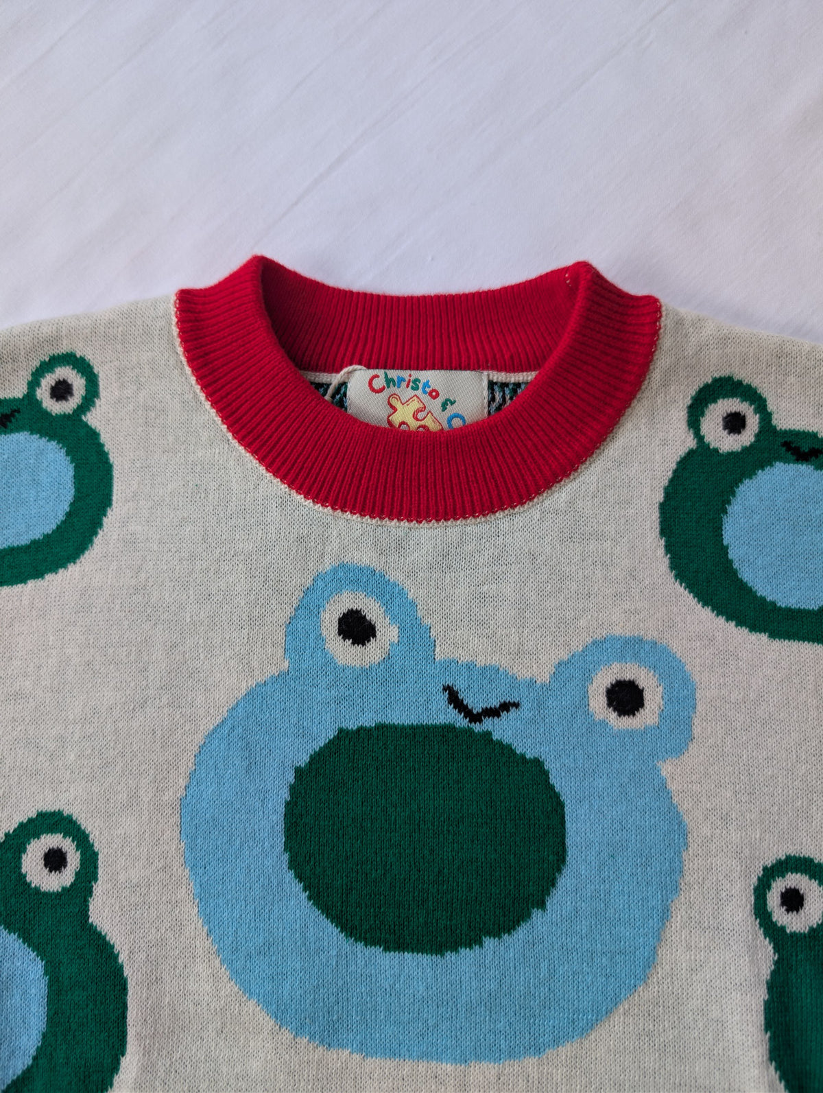 Froggy Pop Knit Set - Blue Lagoon