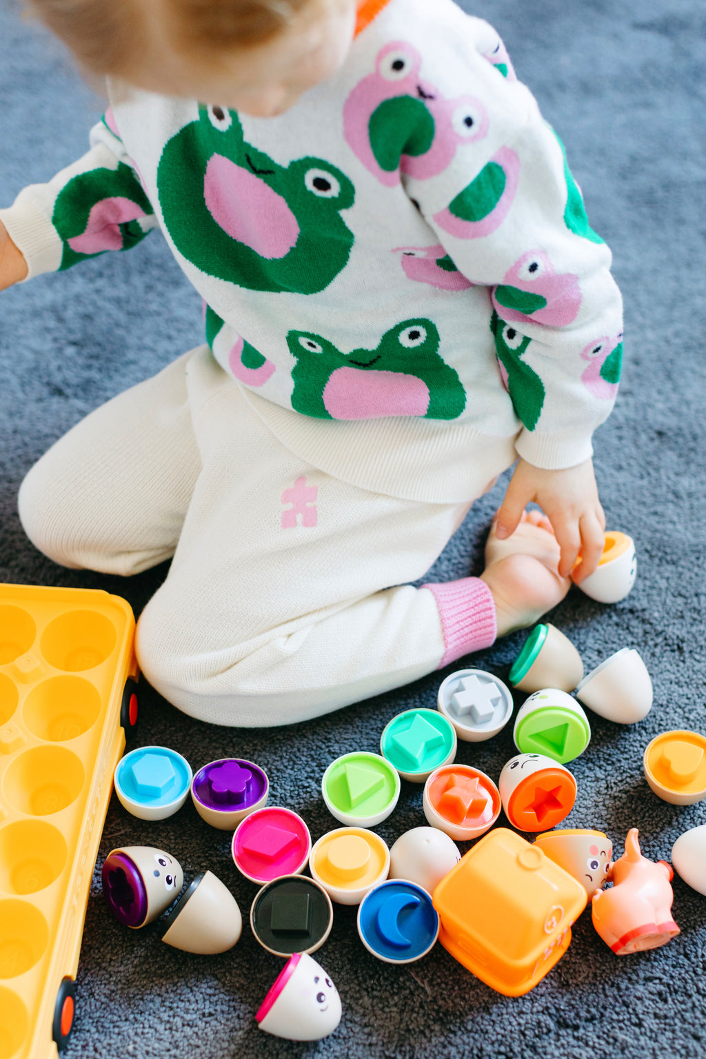 Froggy Pop Knit Set - Fairy Floss